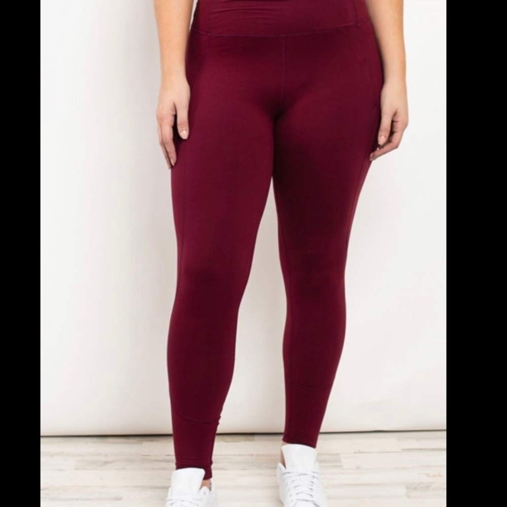 Burgundy Leggings
